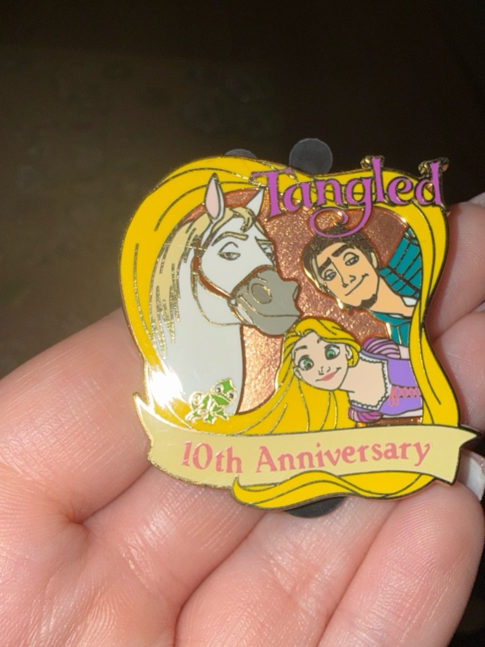 10the Anniversary Tangled Pin